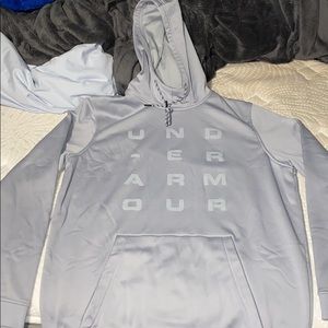 Under Armour gray hoodie- size large
